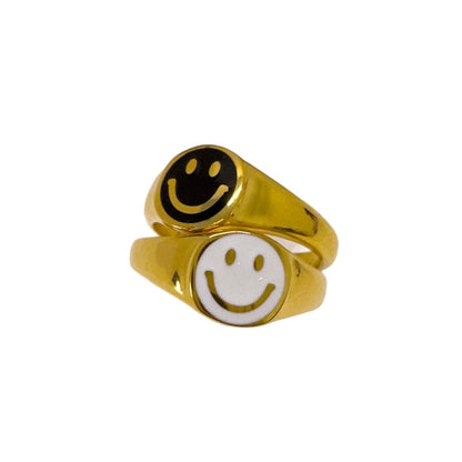 Anillo Smiley face (talla 6)